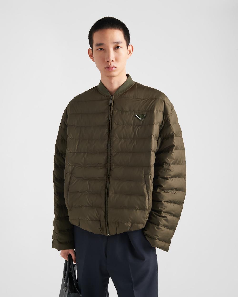 Prada Chaqueta De Plumón De Tejido Técnico