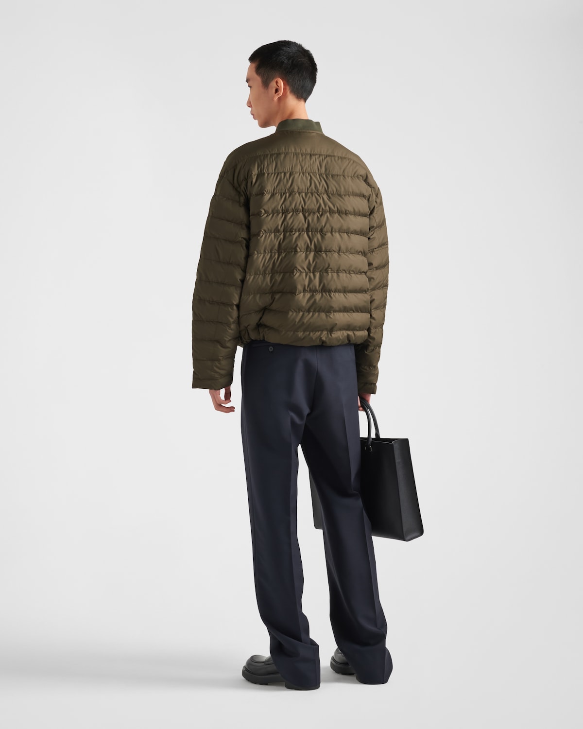 Prada Chaqueta De Plumón De Tejido Técnico