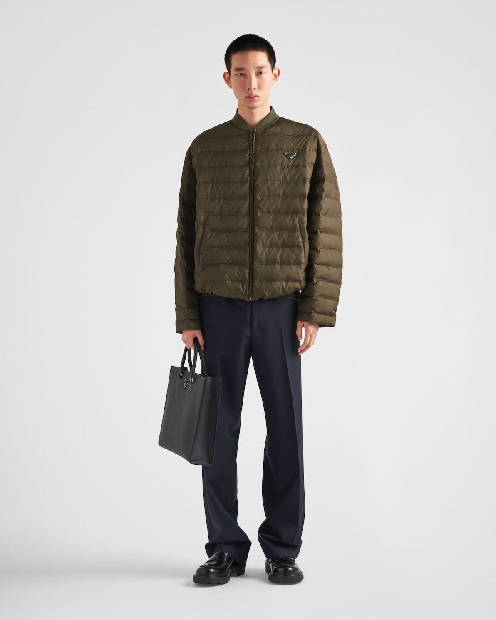 Prada Chaqueta de plumón de tejido técnico