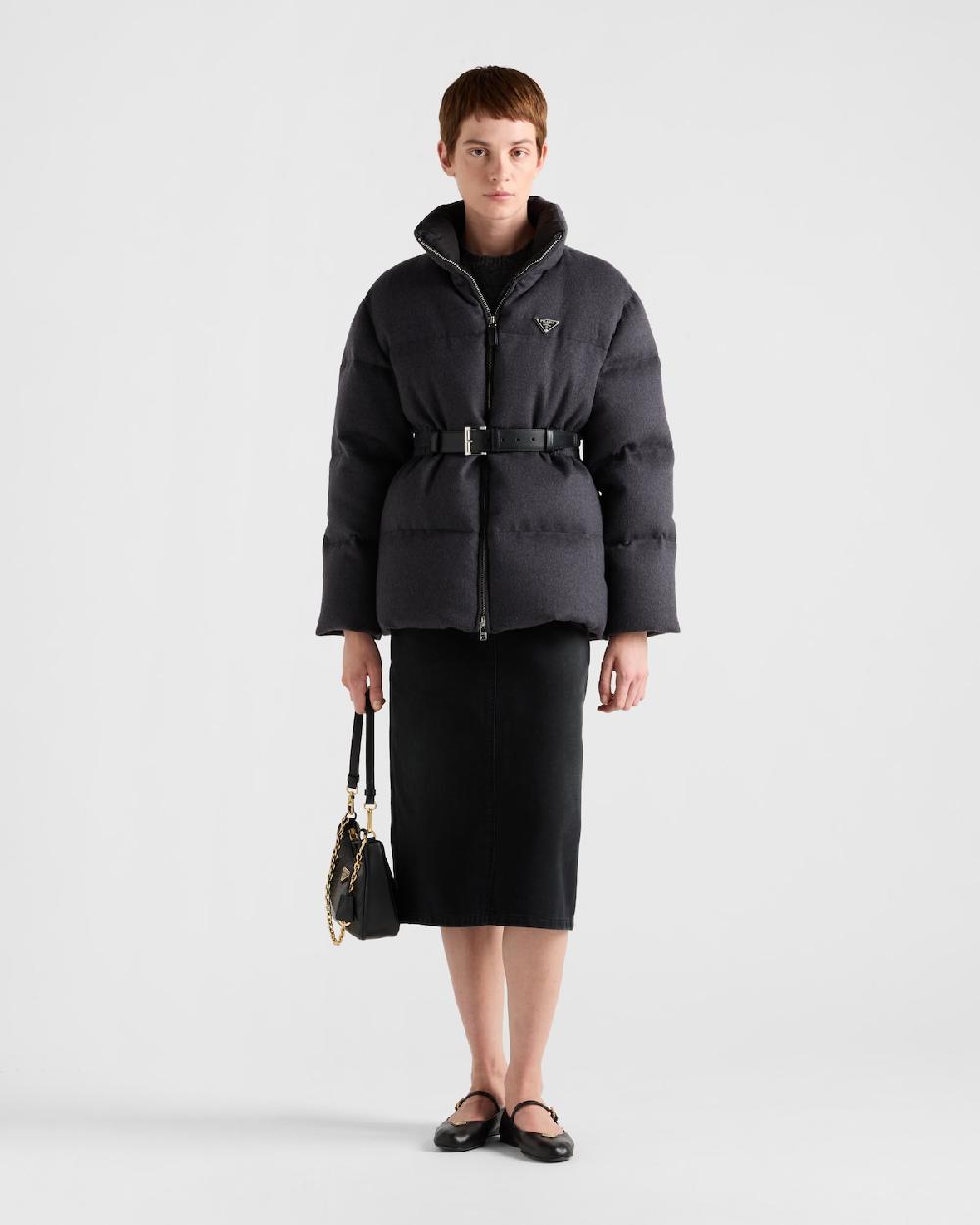 Prada Chaqueta de plumón en franela