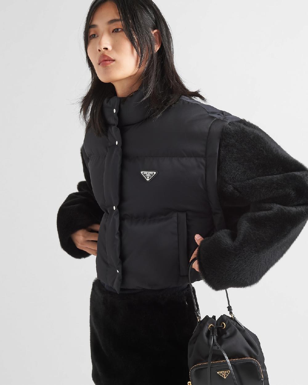 Prada Chaqueta De Plumón En Re-Nylon