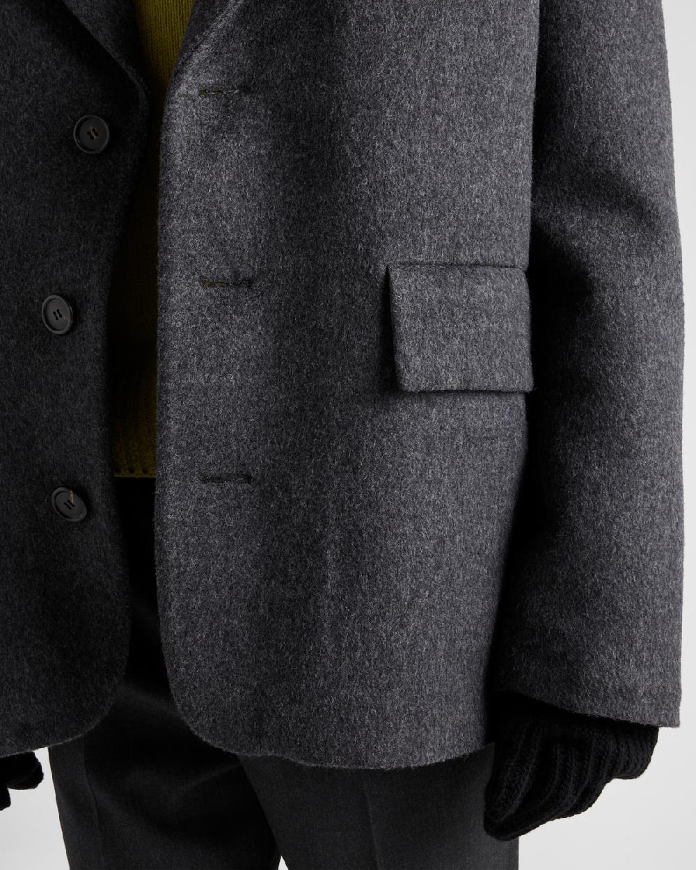 Prada Chaqueta De Plumón Y Lana