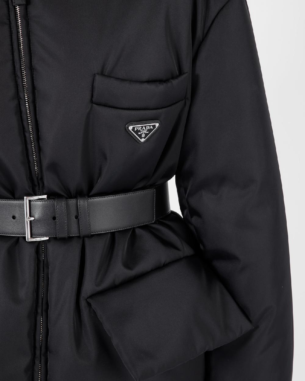 Prada Chaqueta De Plumón Y Re-Nylon Con Capucha