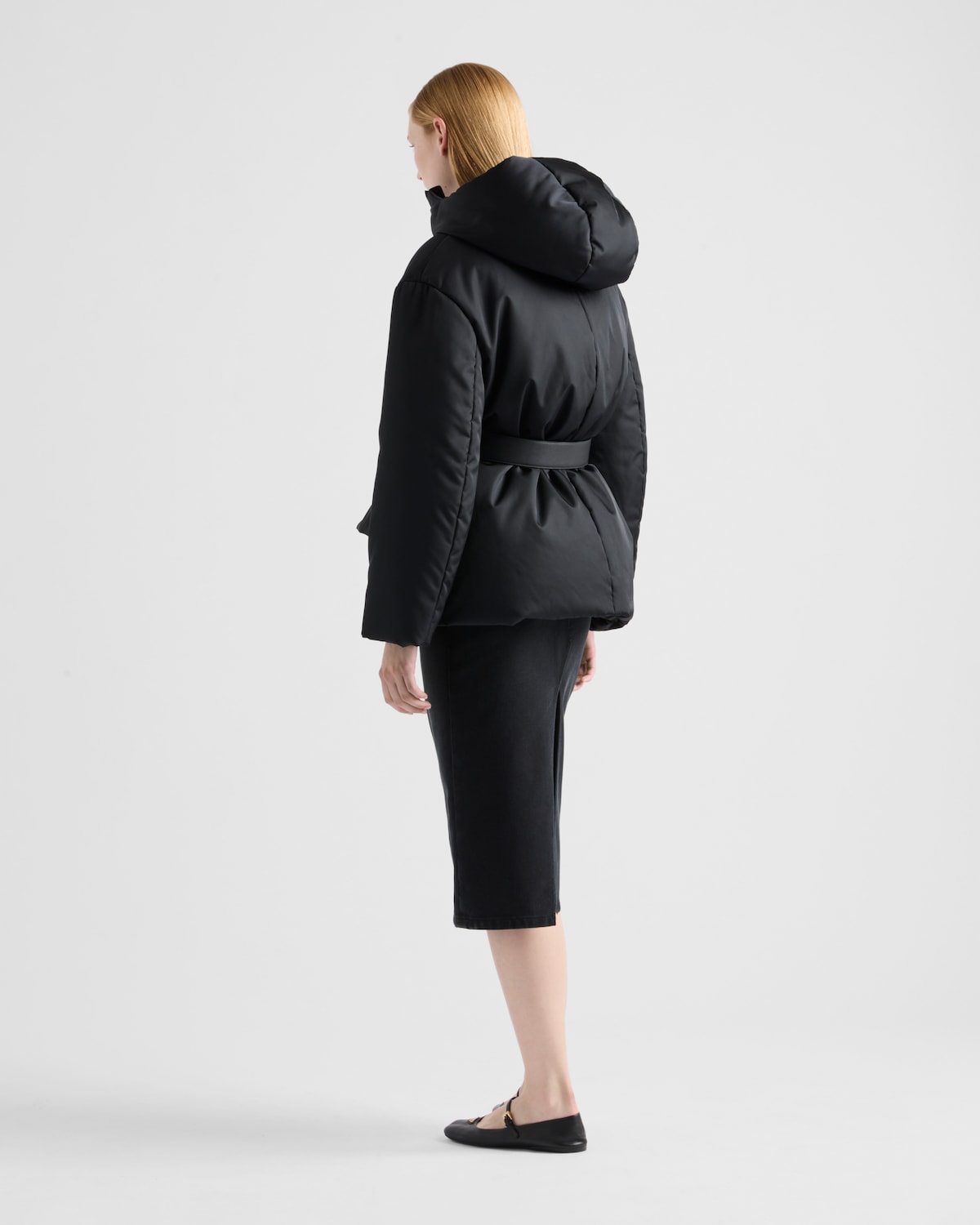 Prada Chaqueta De Plumón Y Re-Nylon Con Capucha