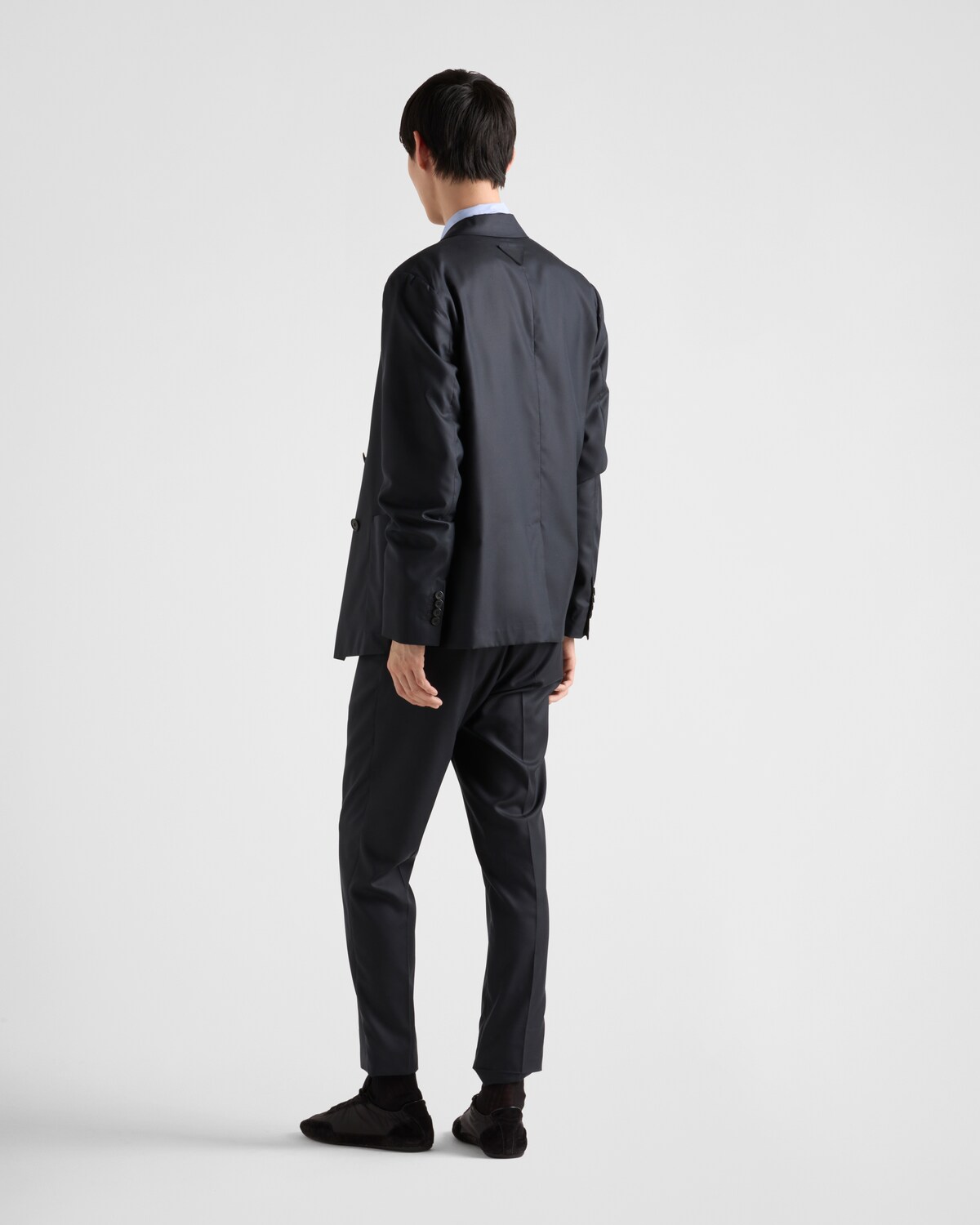 Prada Chaqueta De Seda De Botonadura Doble