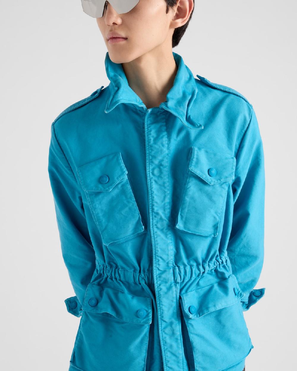 Prada Chaqueta Safari De Algodón