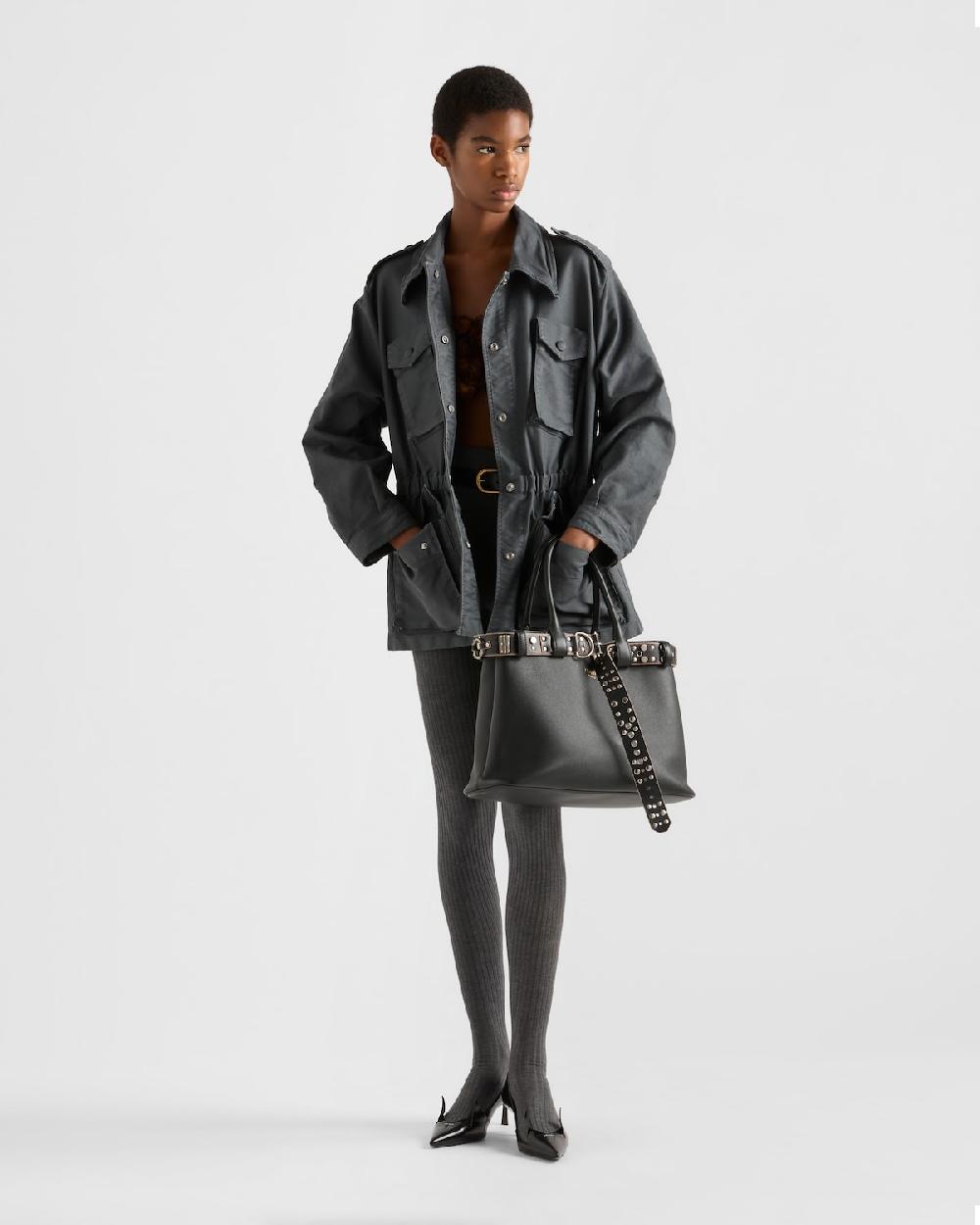 Prada Chaqueta safari de algodón envejecido