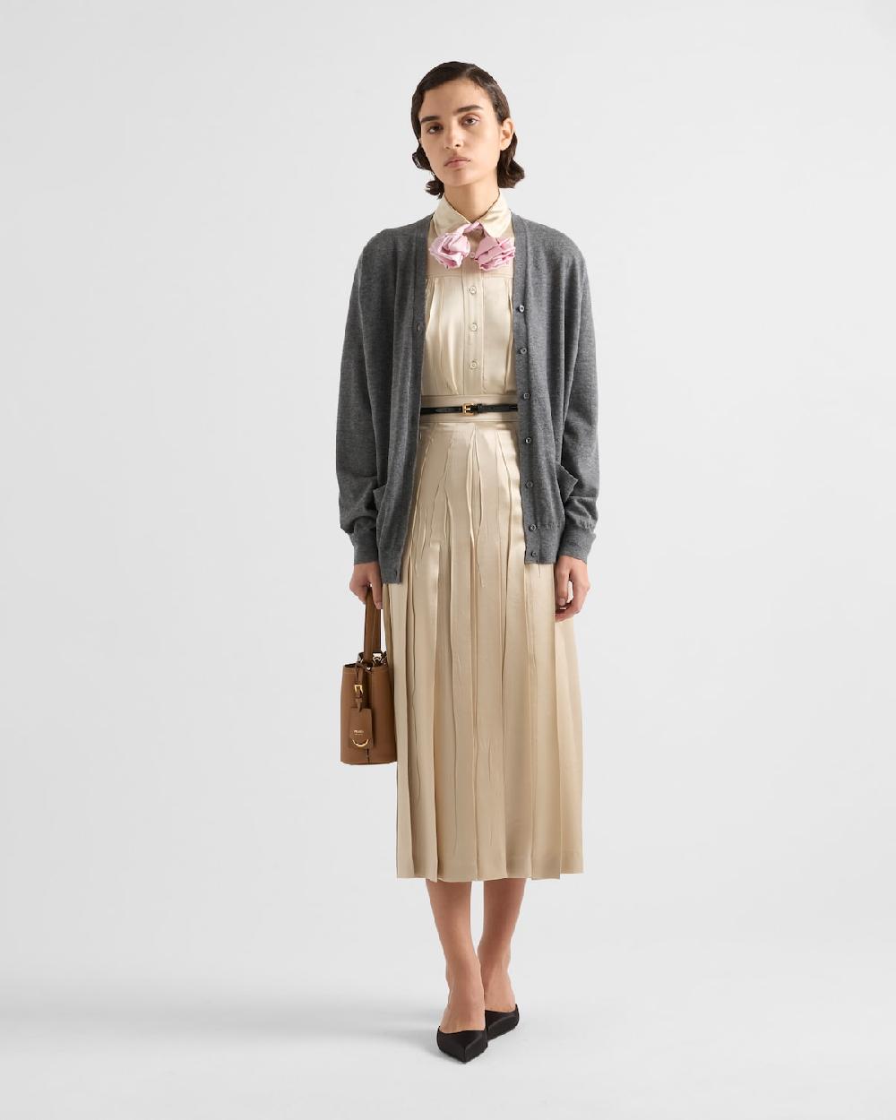 Prada Falda de crepé de satén