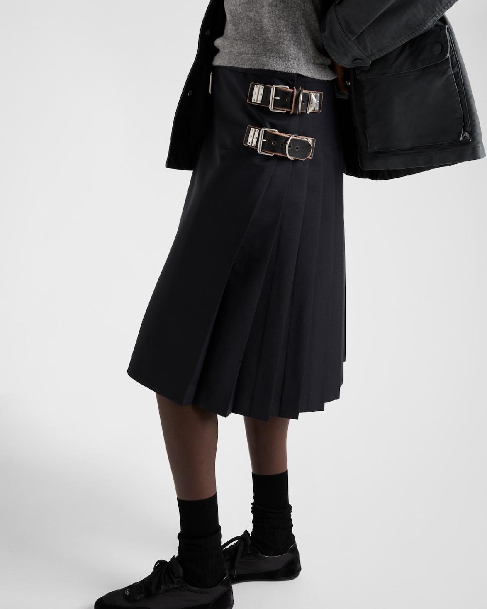 Prada Falda De Kid Mohair