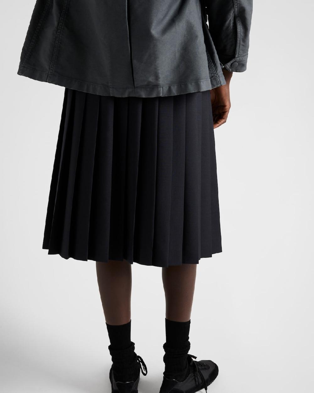 Prada Falda De Kid Mohair