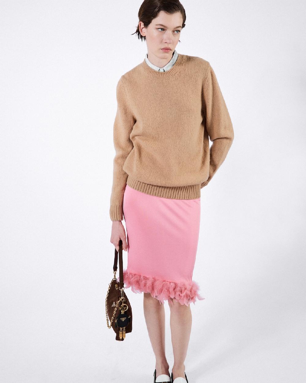 Prada Falda De Organzino