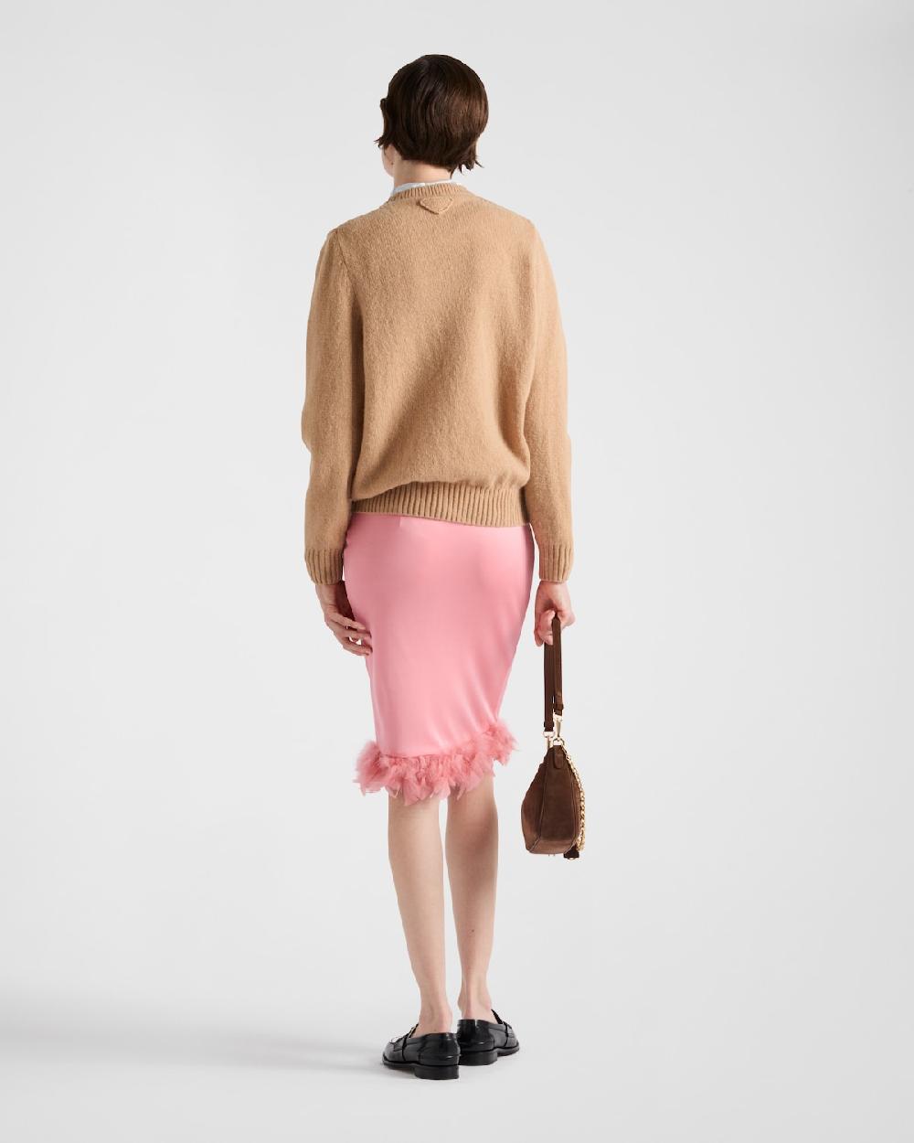 Prada Falda De Organzino