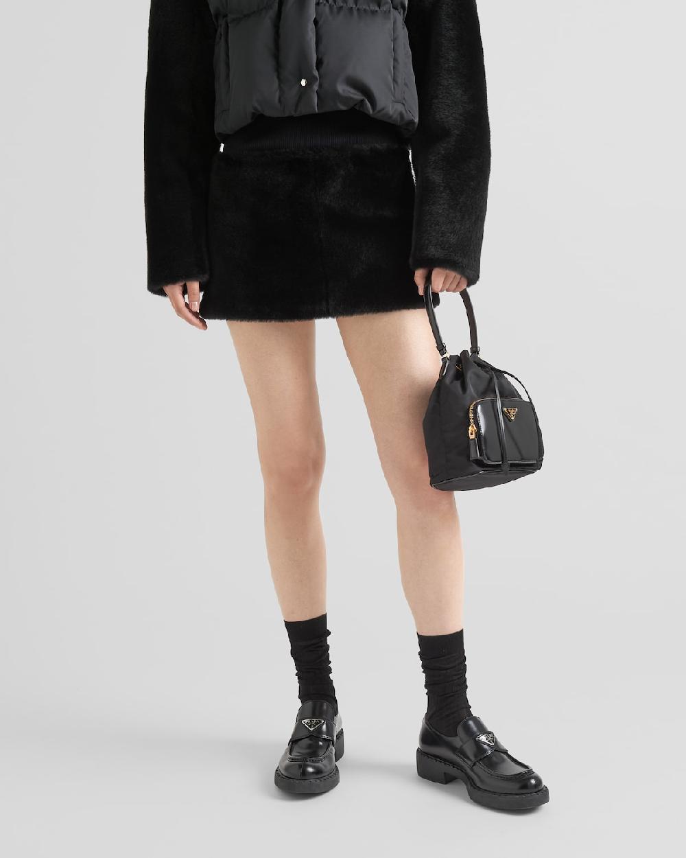 Prada Falda De Piel Vuelta