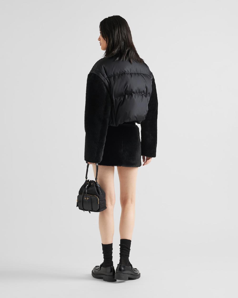 Prada Falda De Piel Vuelta