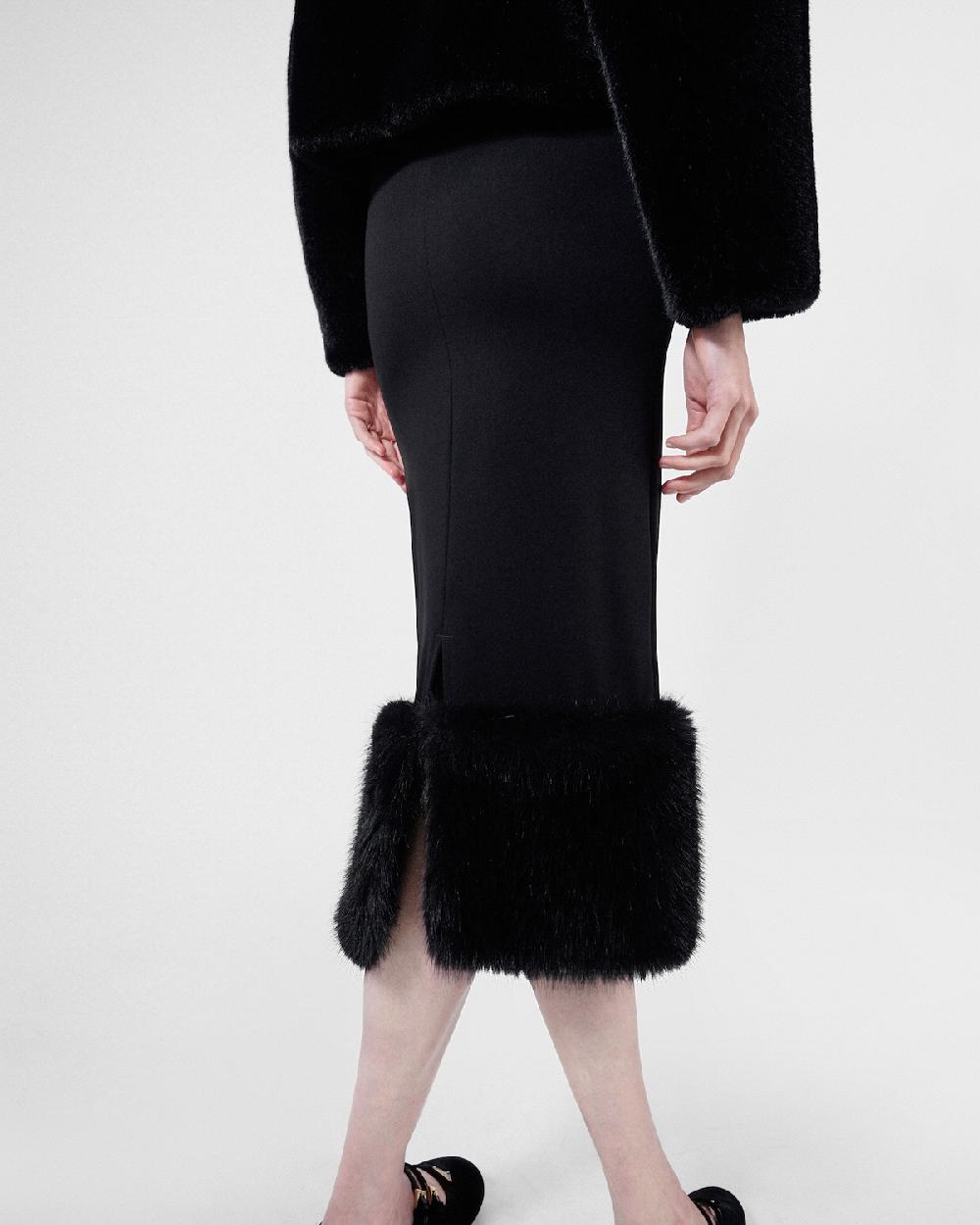 Prada Falda De Punto Elástico