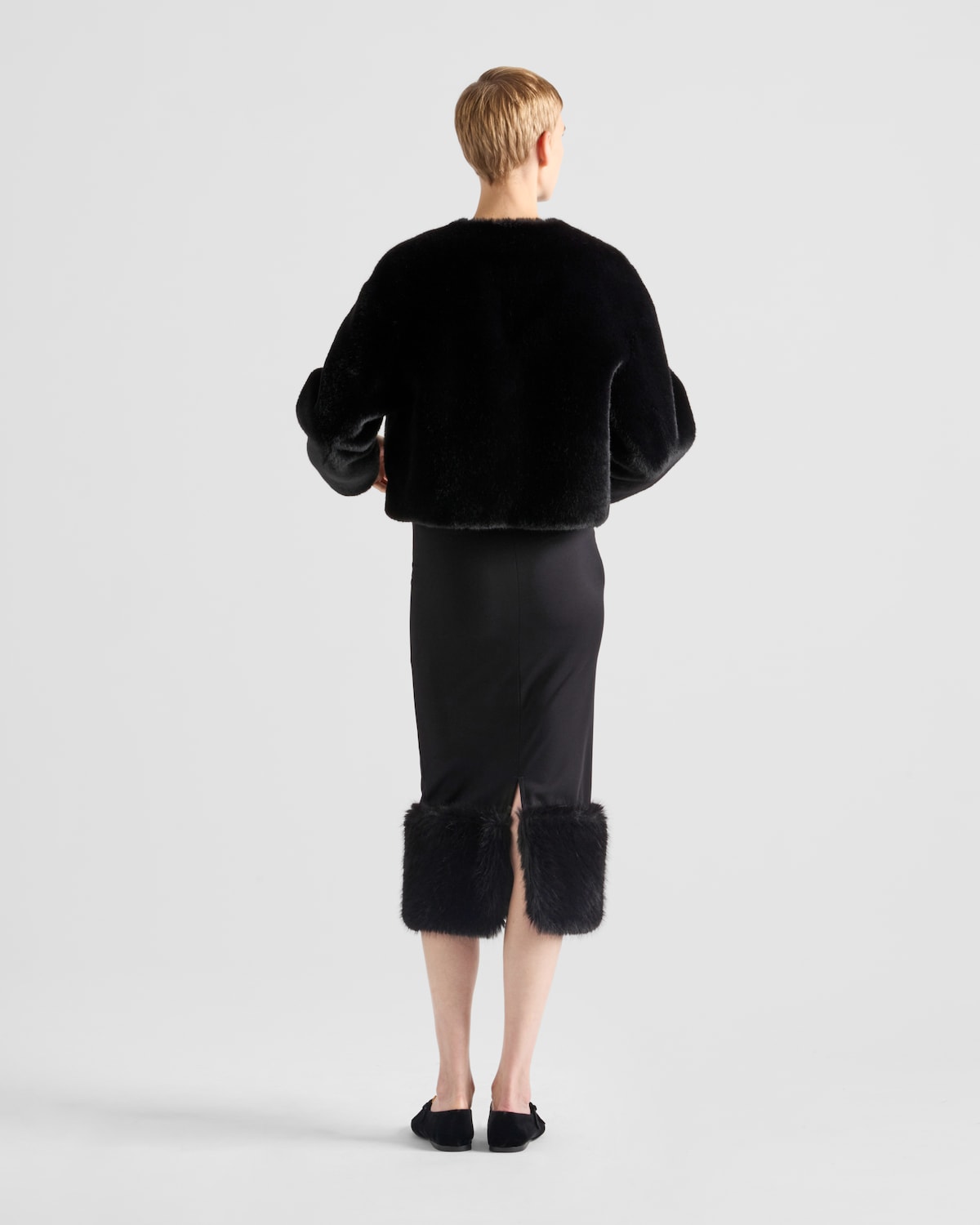 Prada Falda De Punto Elástico