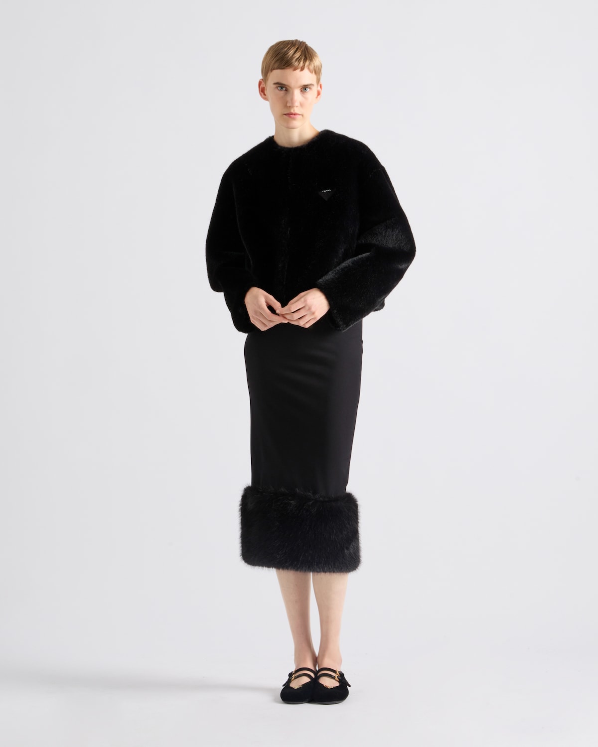 Prada Falda de punto elástico