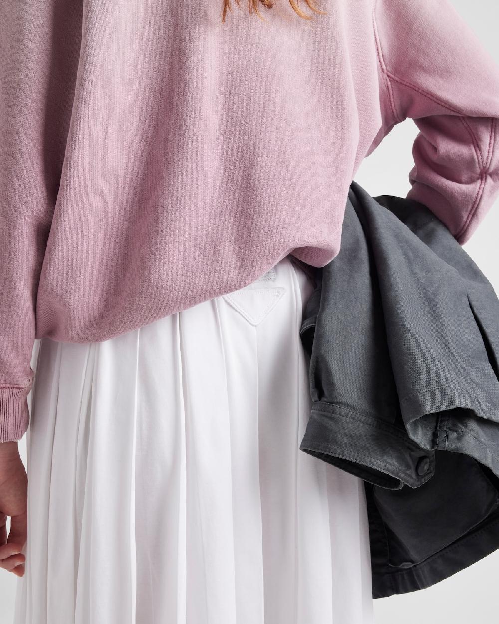 Prada Falda De Punto Plisada