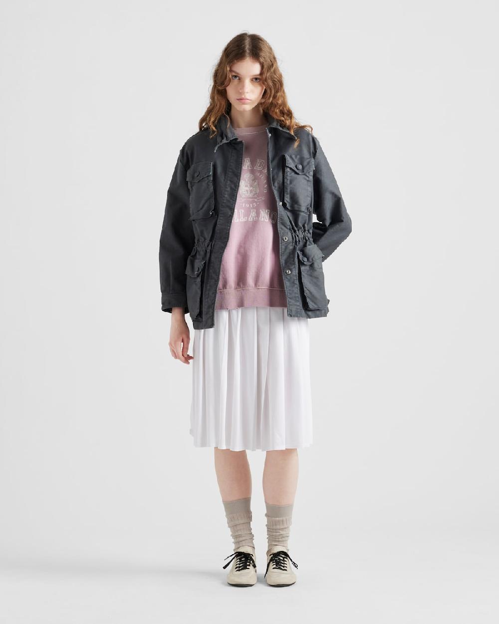 Prada Falda de punto plisada