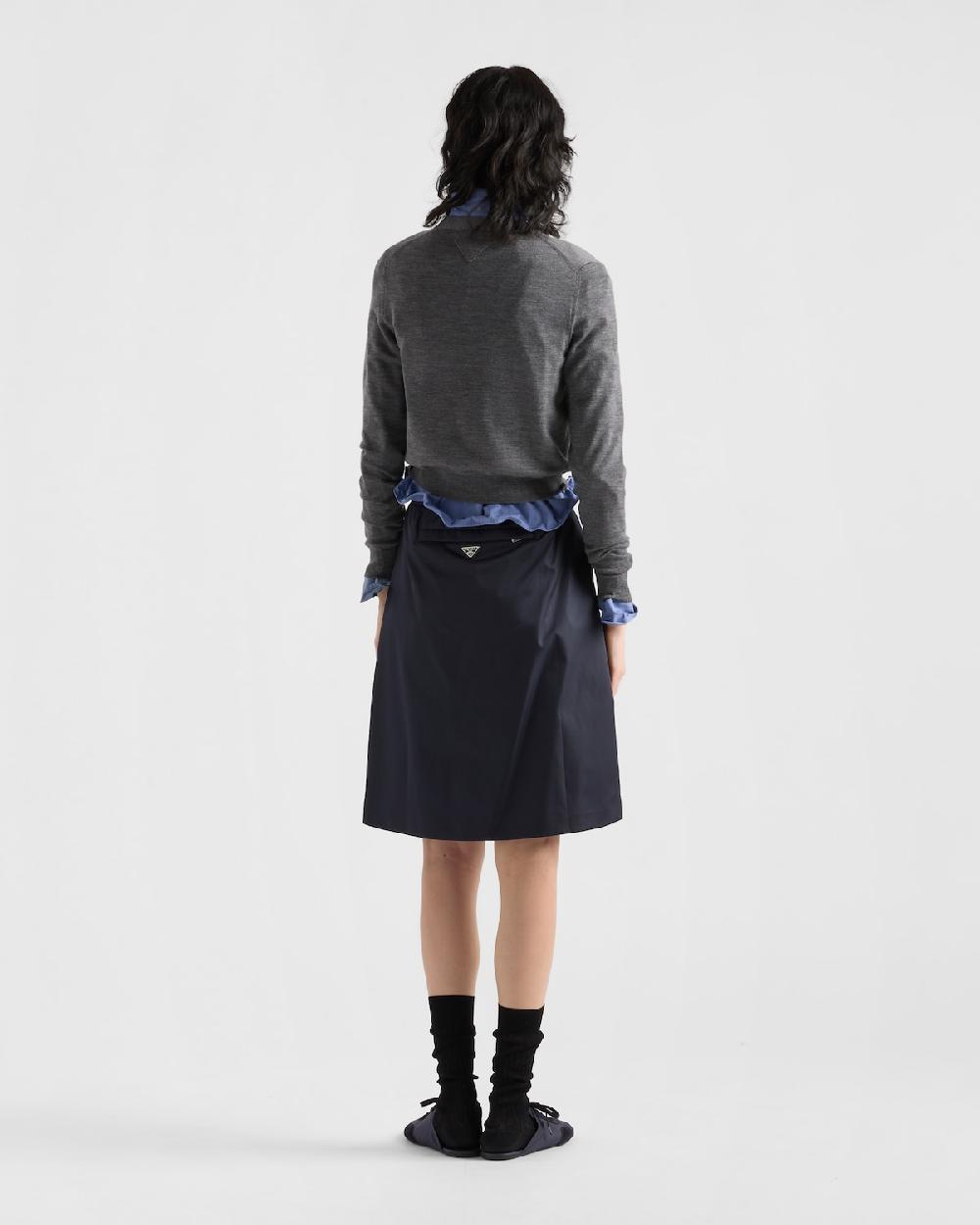 Prada Falda De Re-Nylon