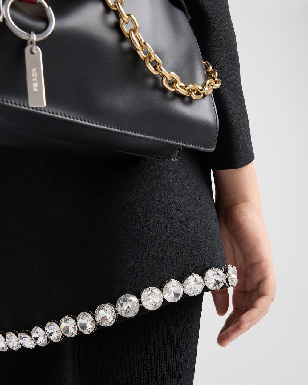 Prada Falda De Sablé Compacto