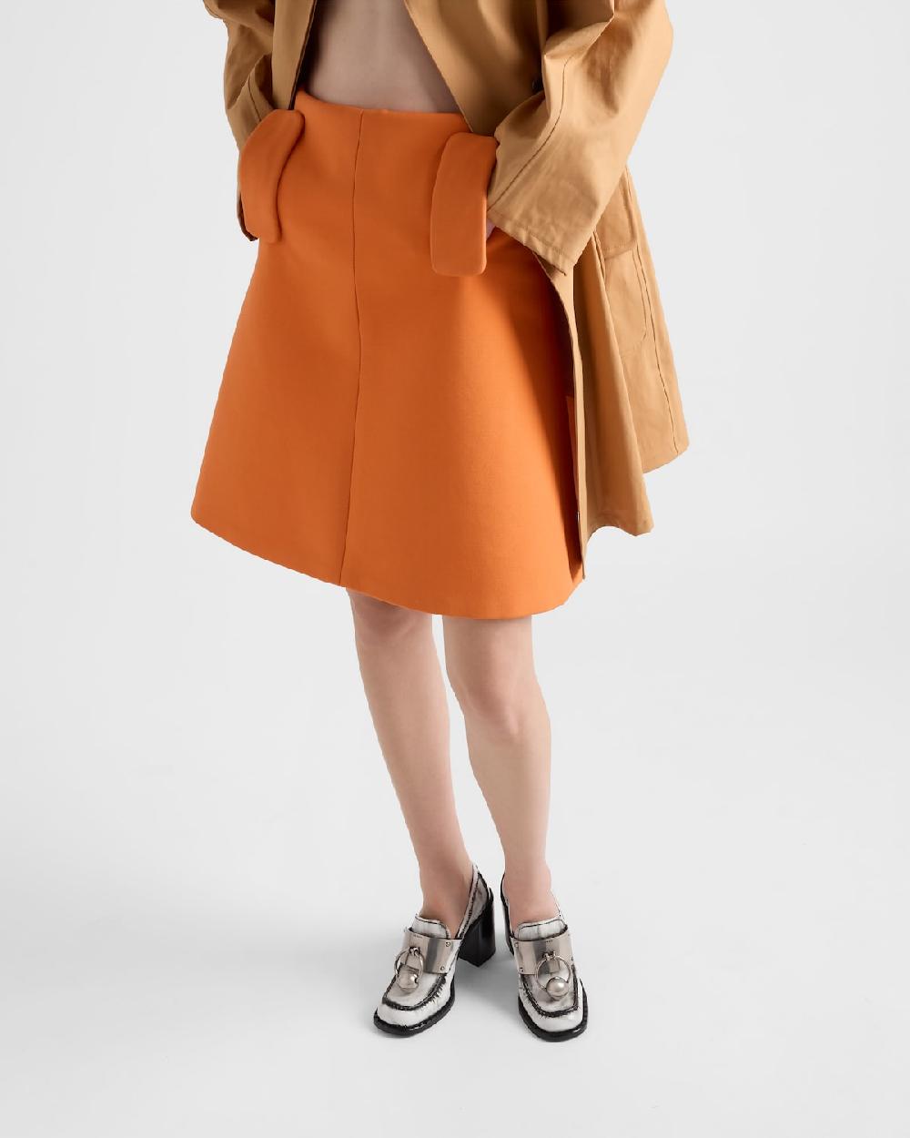 Prada Falda De Tricotina