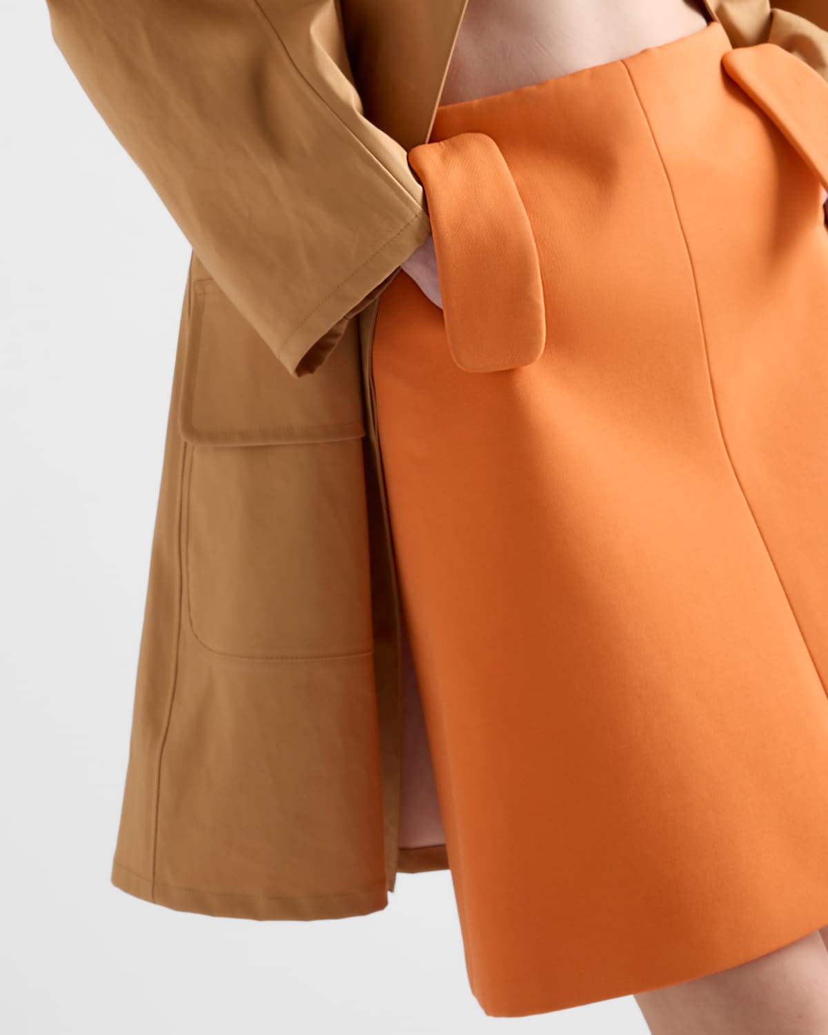 Prada Falda De Tricotina