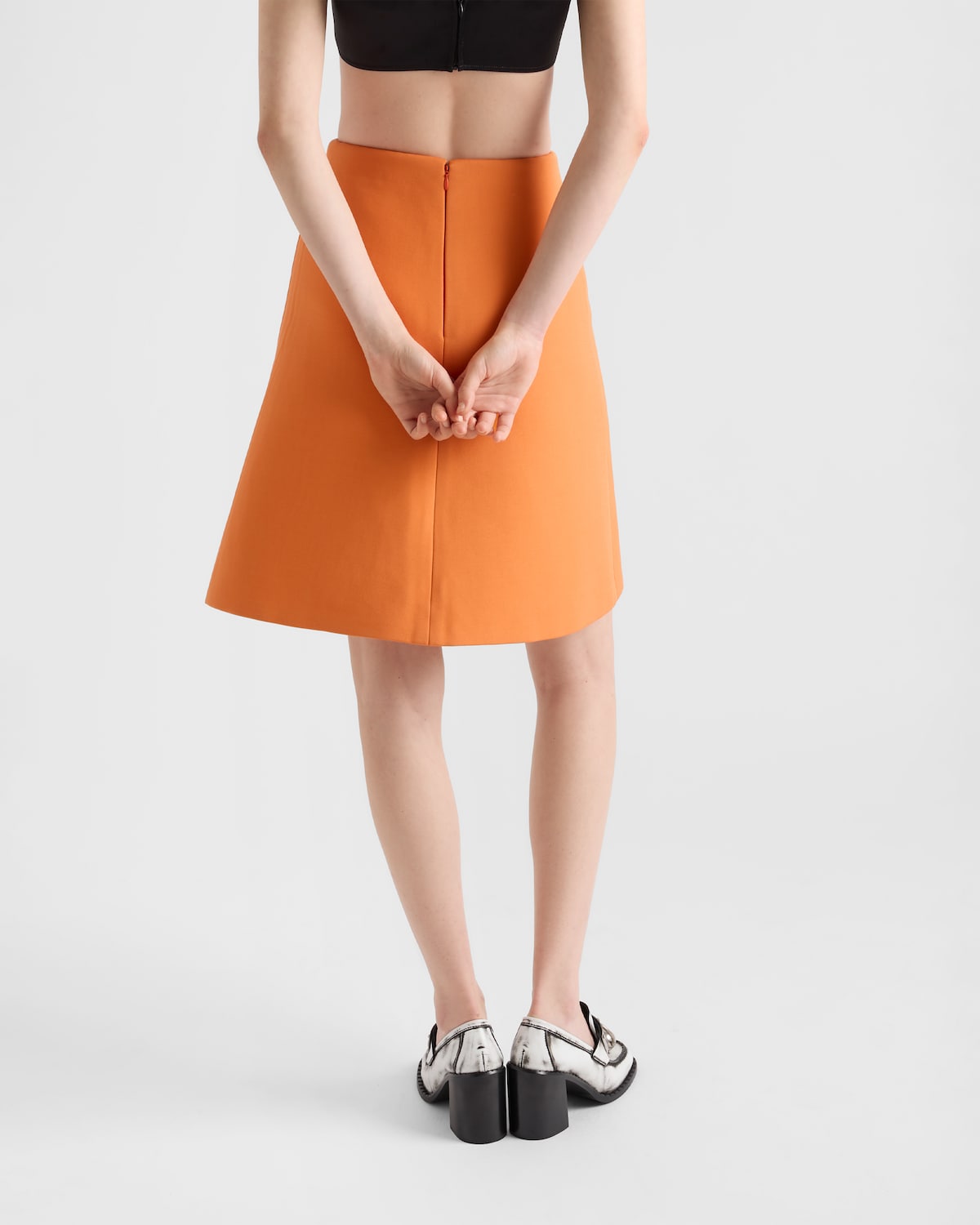 Prada Falda De Tricotina