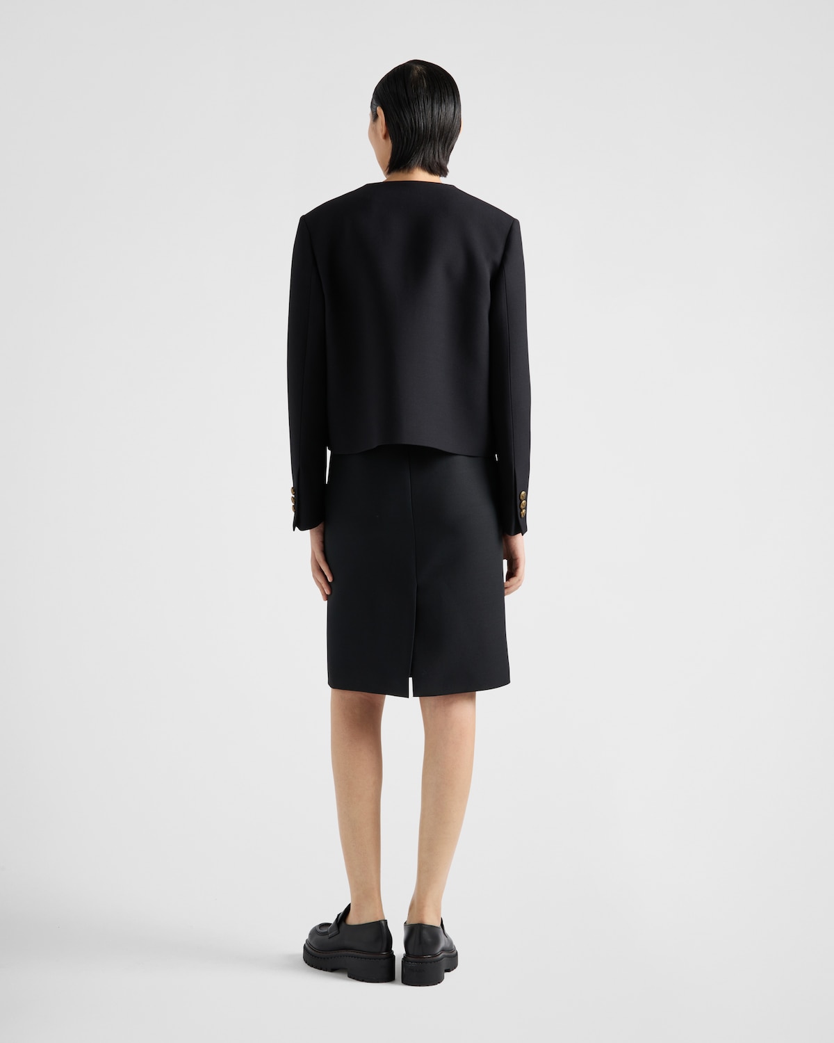 Prada Falda De Tricotina