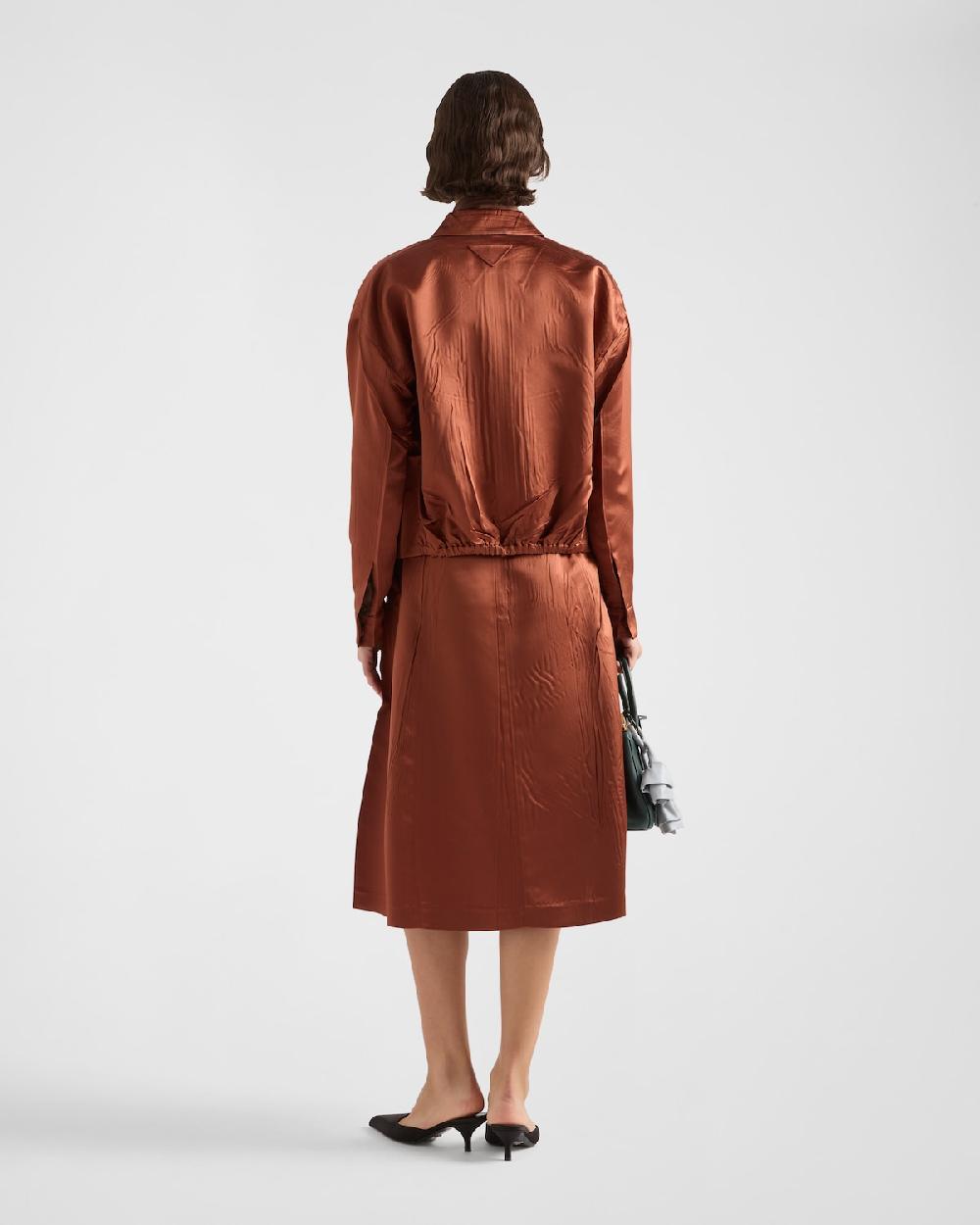 Prada Falda En Duchesse Envejecido