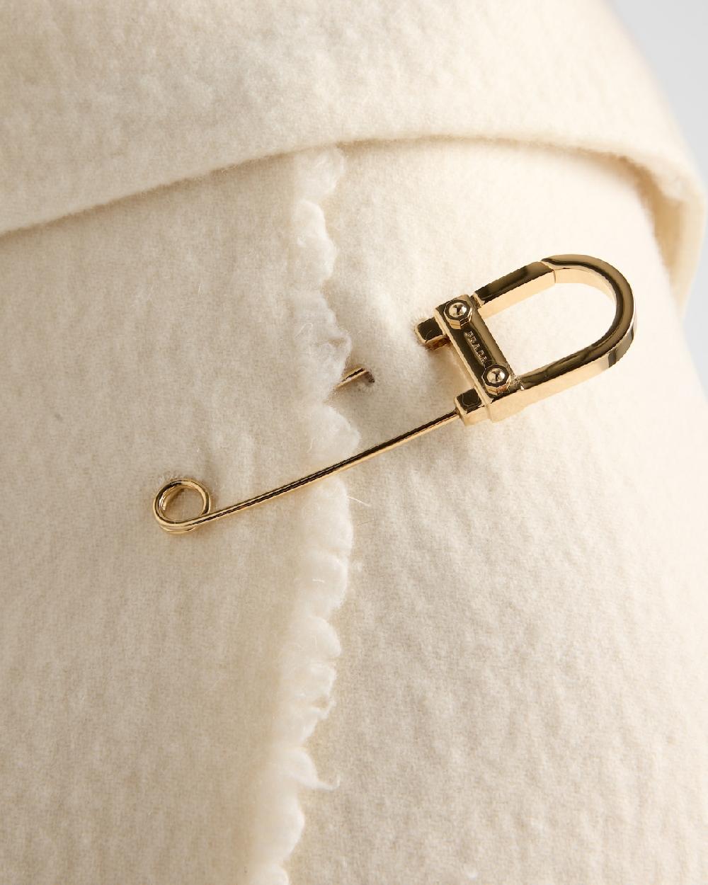 Prada Falda Midi De Sarga