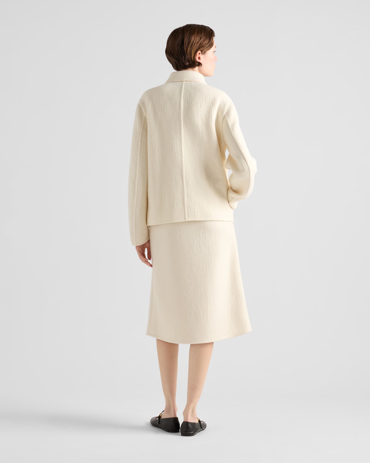 Prada Falda Midi De Sarga