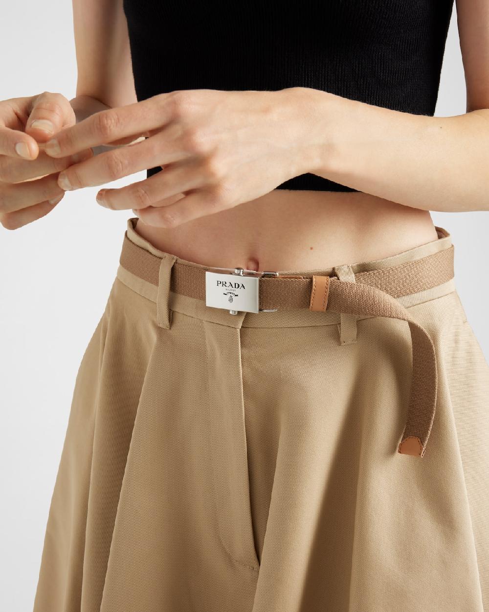 Prada Falda Midi Tipo Chino