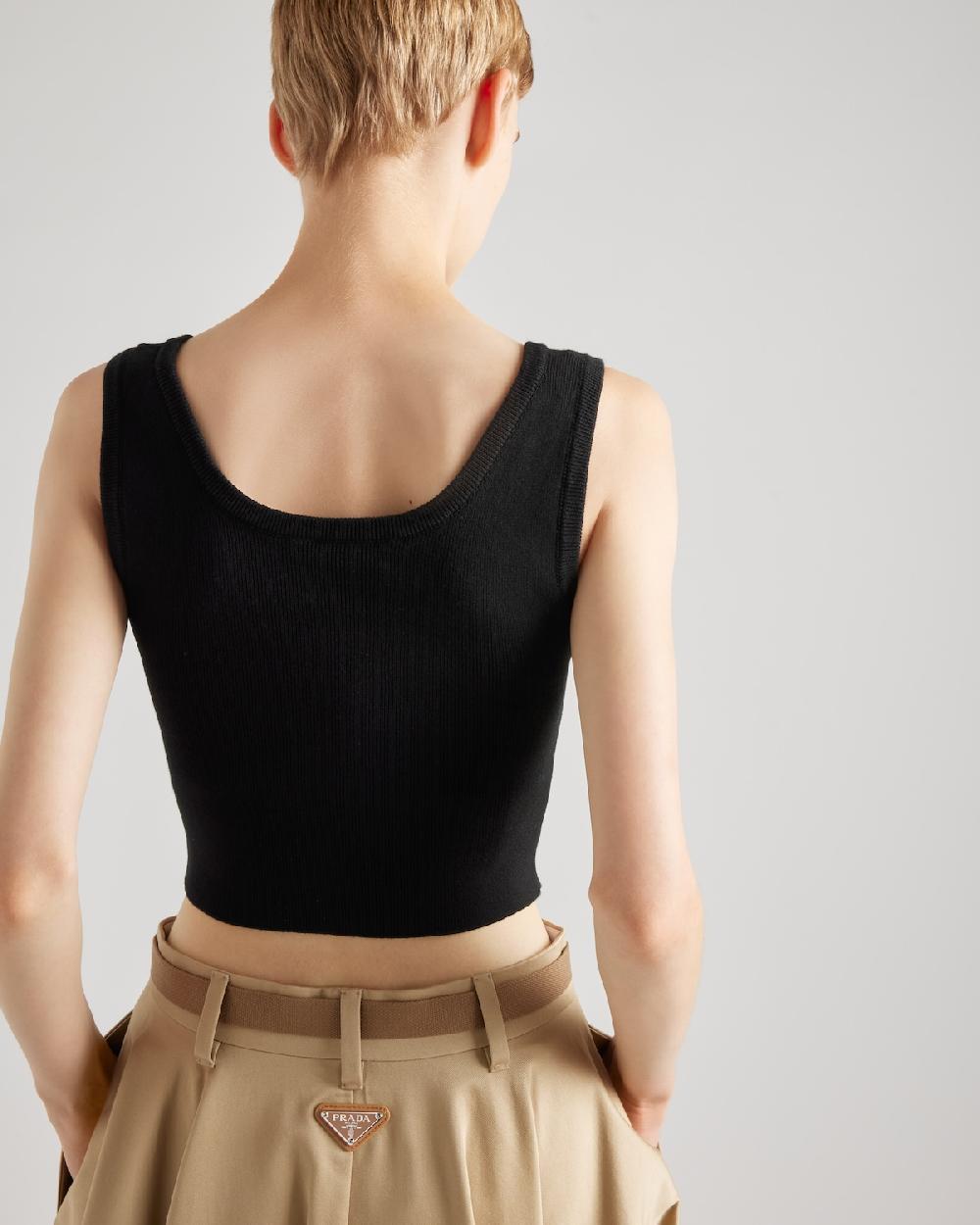 Prada Falda Midi Tipo Chino