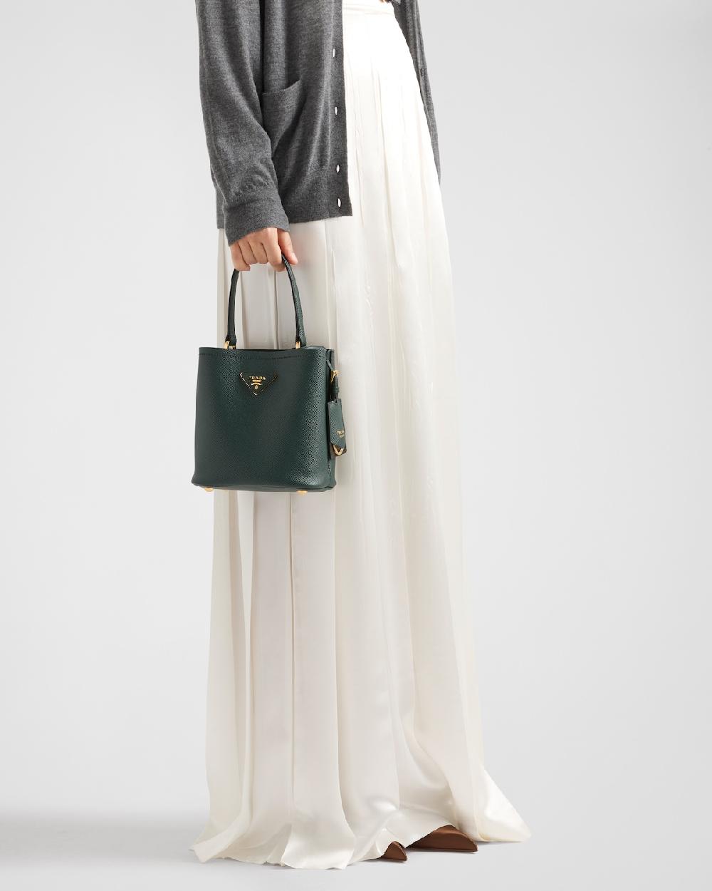 Prada Falda Plisada Larga De Satén