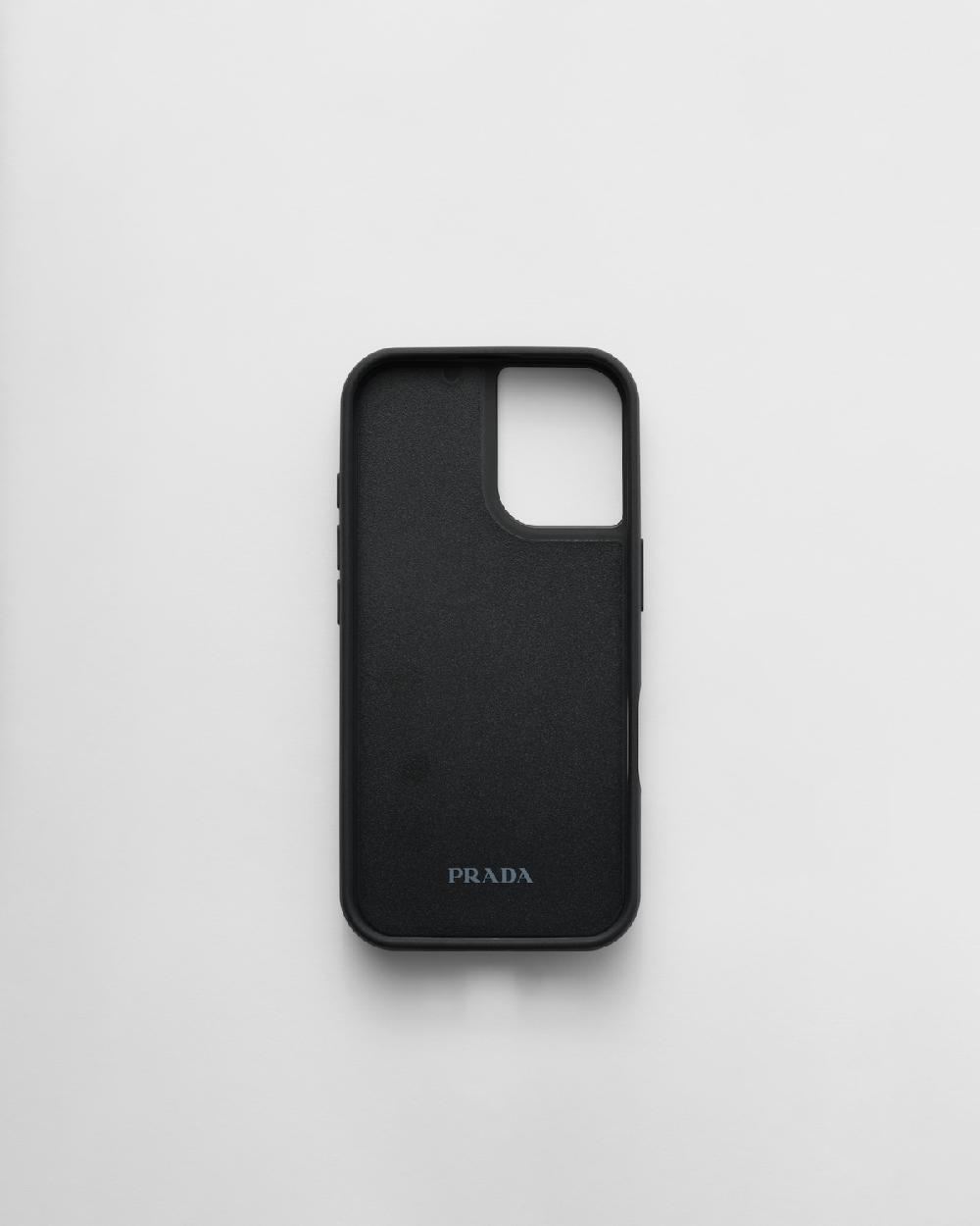 Prada Funda De Piel Saffiano Para IPhone 16