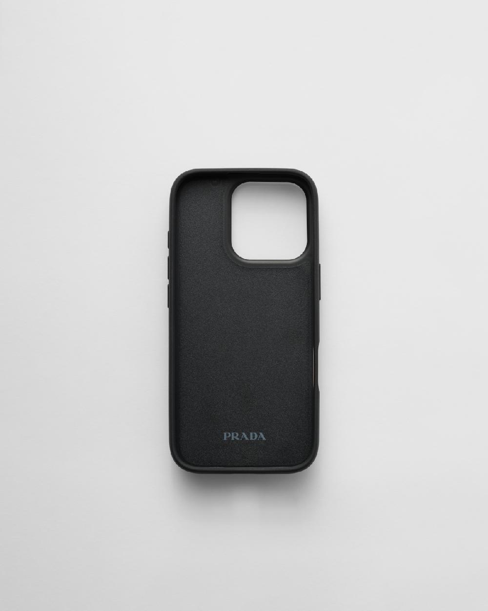 Prada Funda De Piel Saffiano Para IPhone 16 Pro