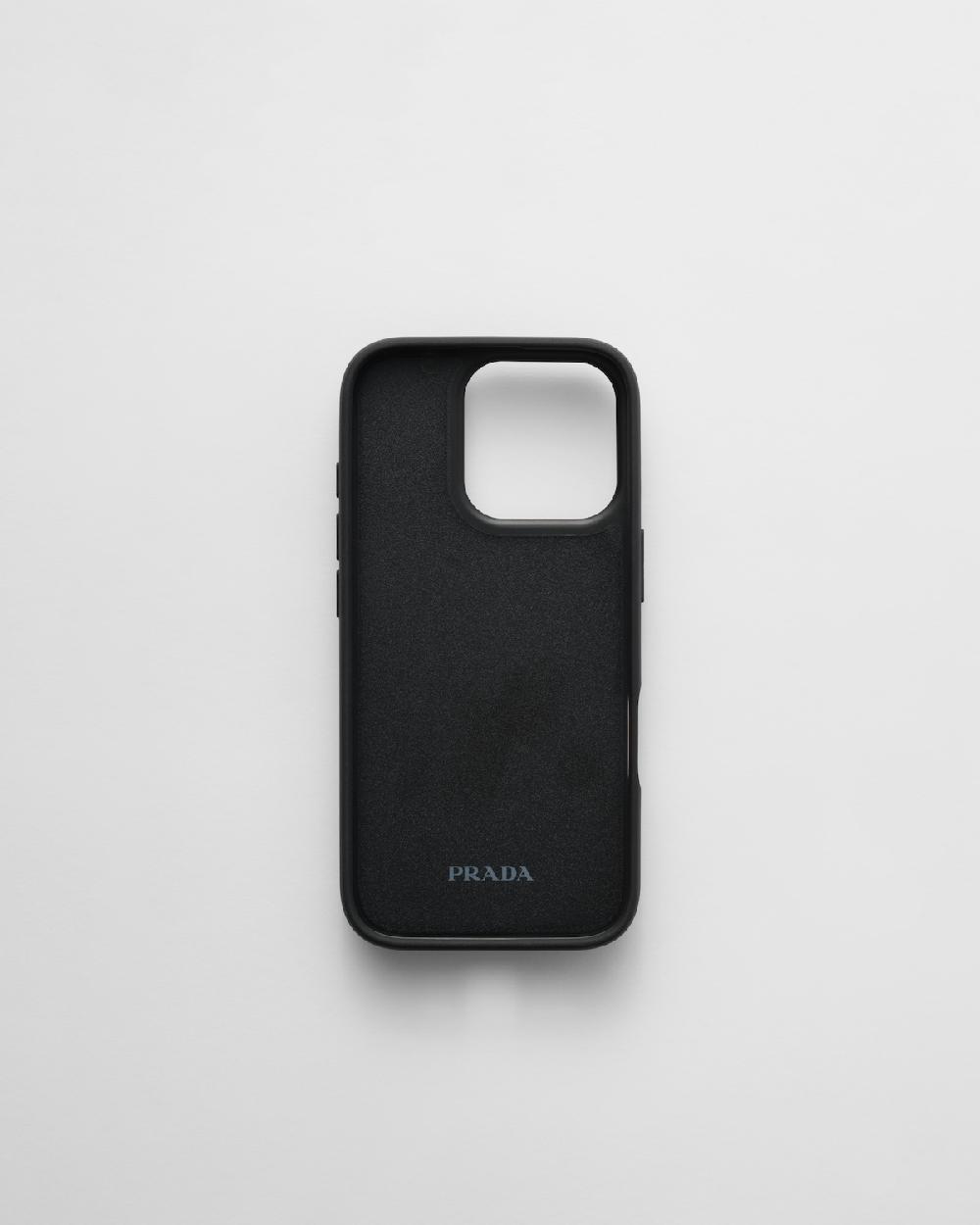 Prada Funda De Piel Saffiano Para IPhone 16 Pro