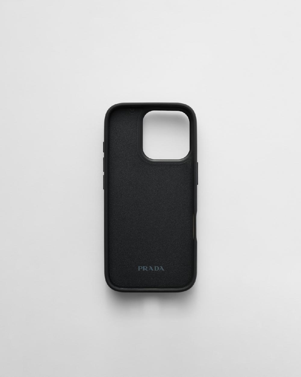 Prada Funda De Piel Saffiano Para IPhone 16 Pro
