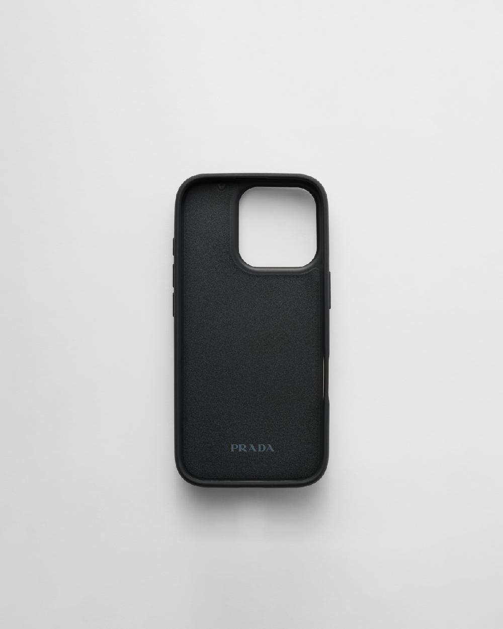 Prada Funda De Piel Saffiano Para IPhone 16 Pro