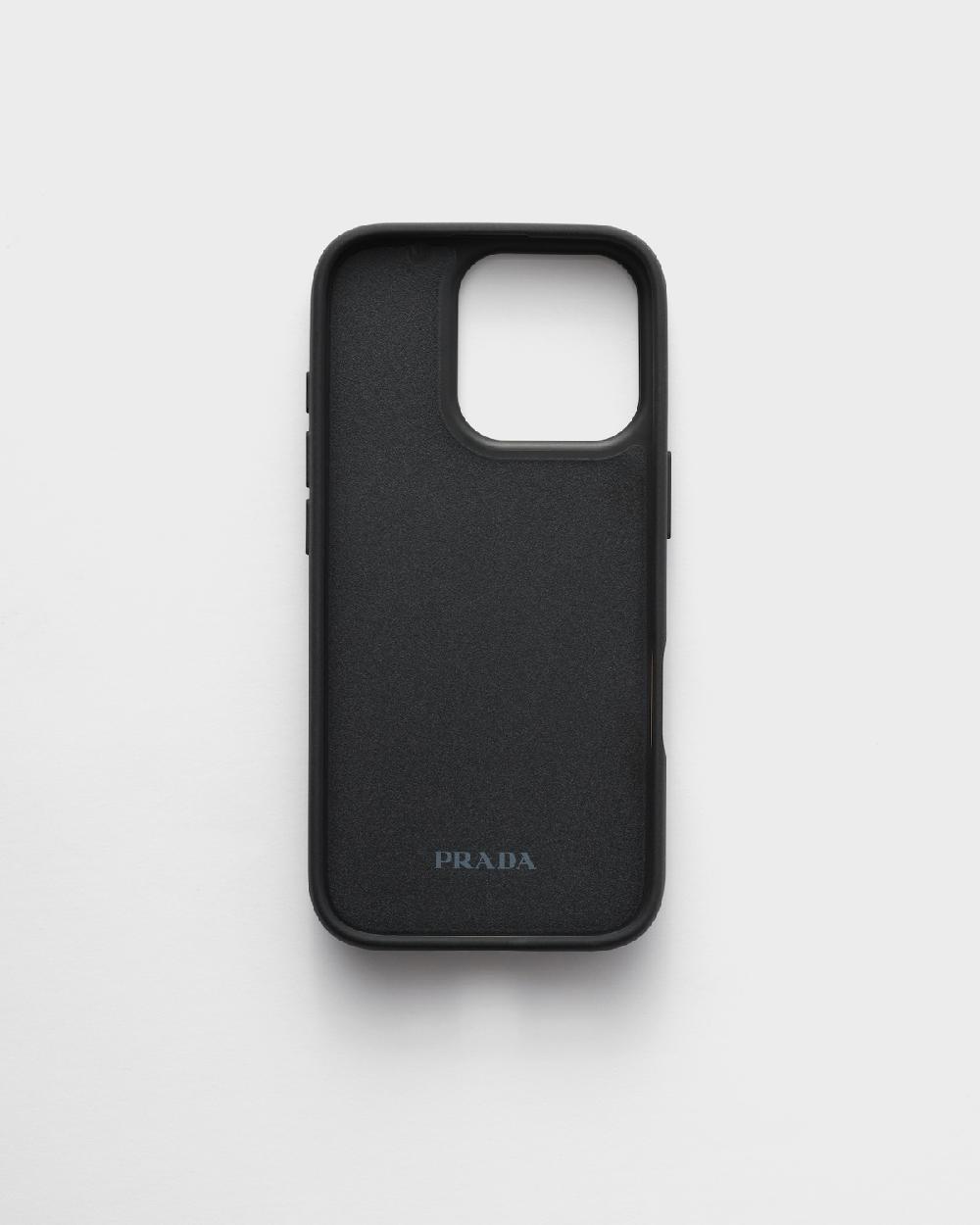 Prada Funda De Piel Saffiano Para IPhone 16 Pro