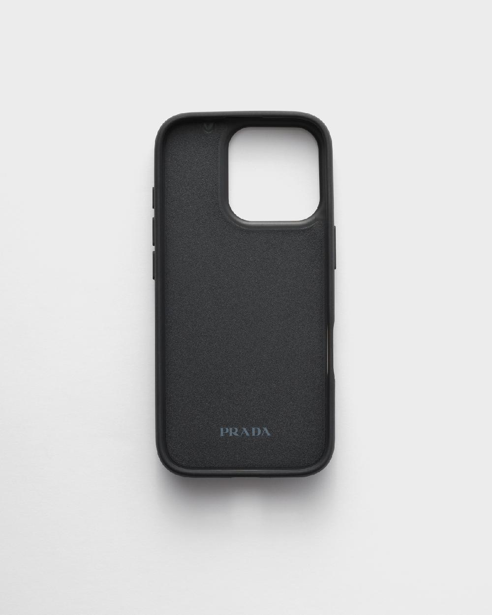 Prada Funda De Piel Saffiano Para IPhone 16 Pro