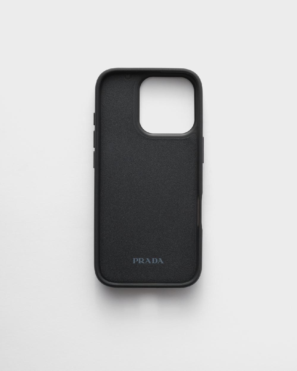 Prada Funda De Piel Saffiano Para IPhone 16 Pro