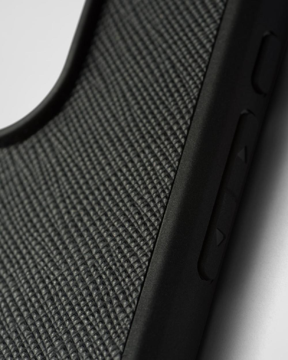 Prada Funda Para IPhone 15 Pro de Piel Saffiano