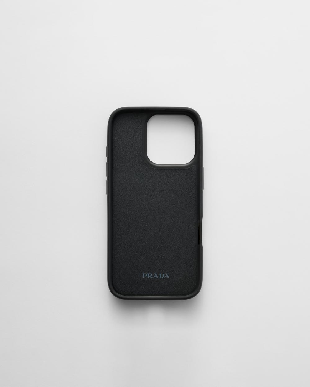 Prada Funda Para IPhone 16 Pro De Piel Saffiano
