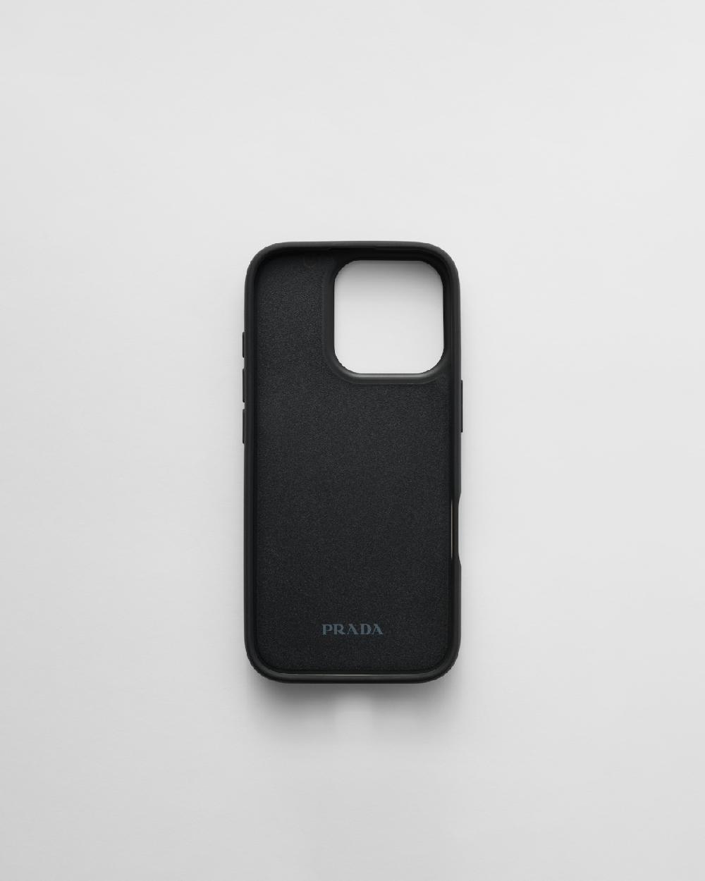 Prada Funda Para IPhone 16 Pro De Piel Saffiano