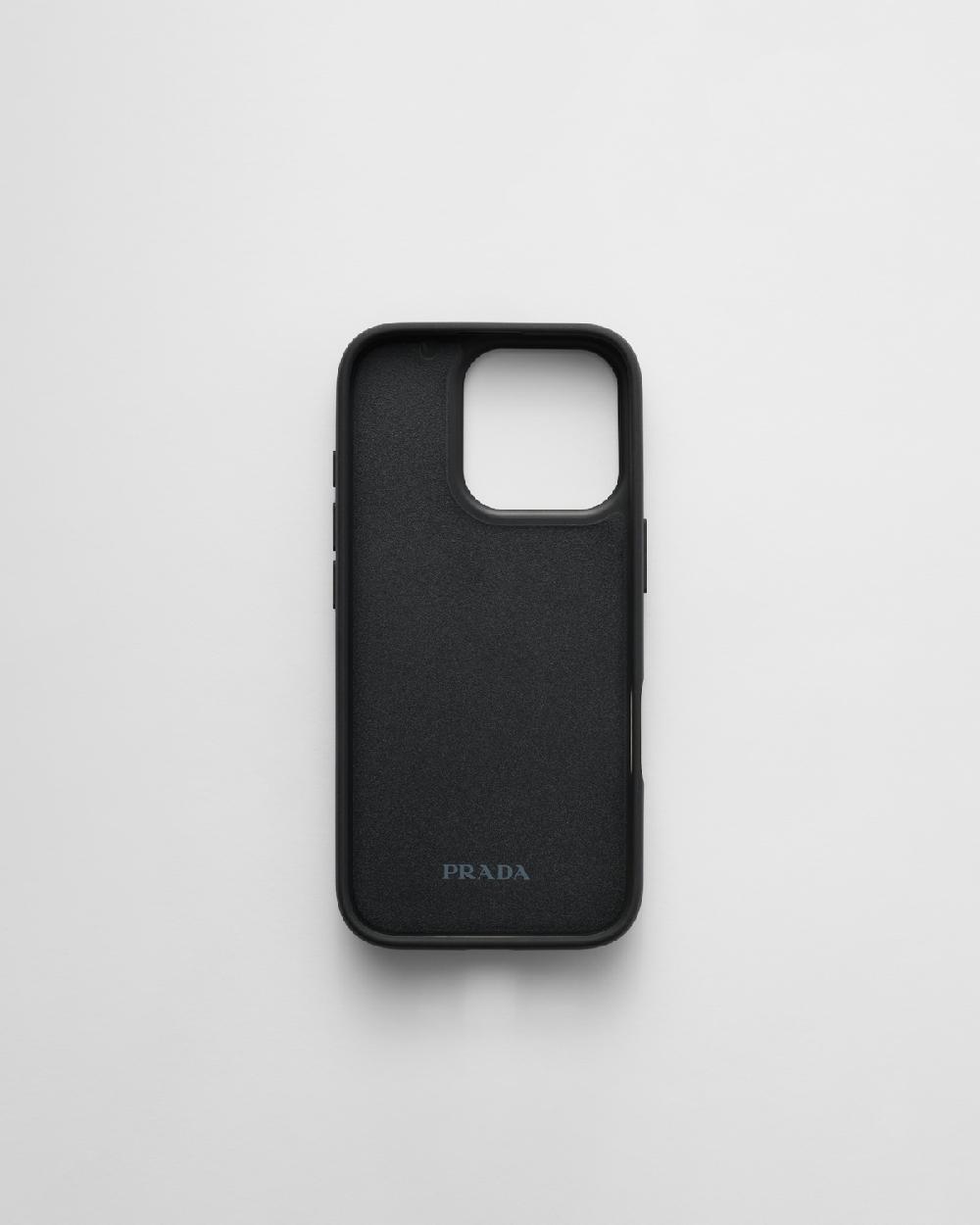 Prada Funda Para IPhone 16 Pro De Piel Saffiano