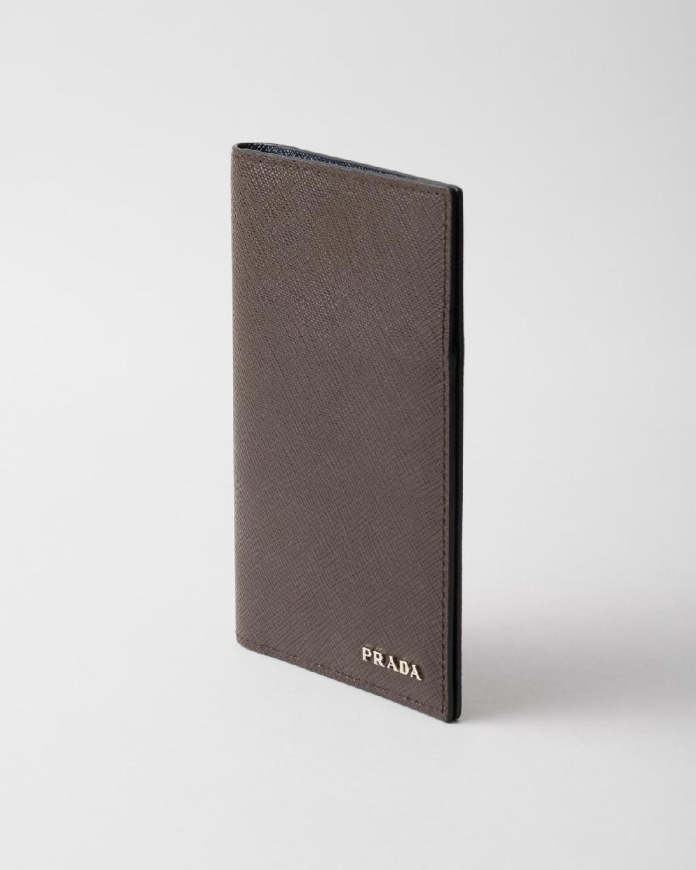 Prada Funda Para Pasaporte De Piel Saffiano