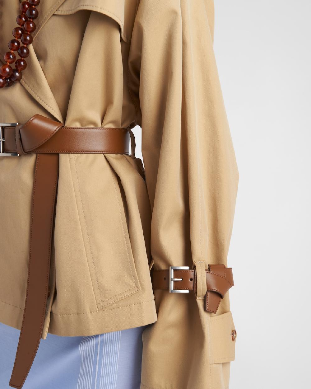 Prada Gabardina De Sarga De Algodón