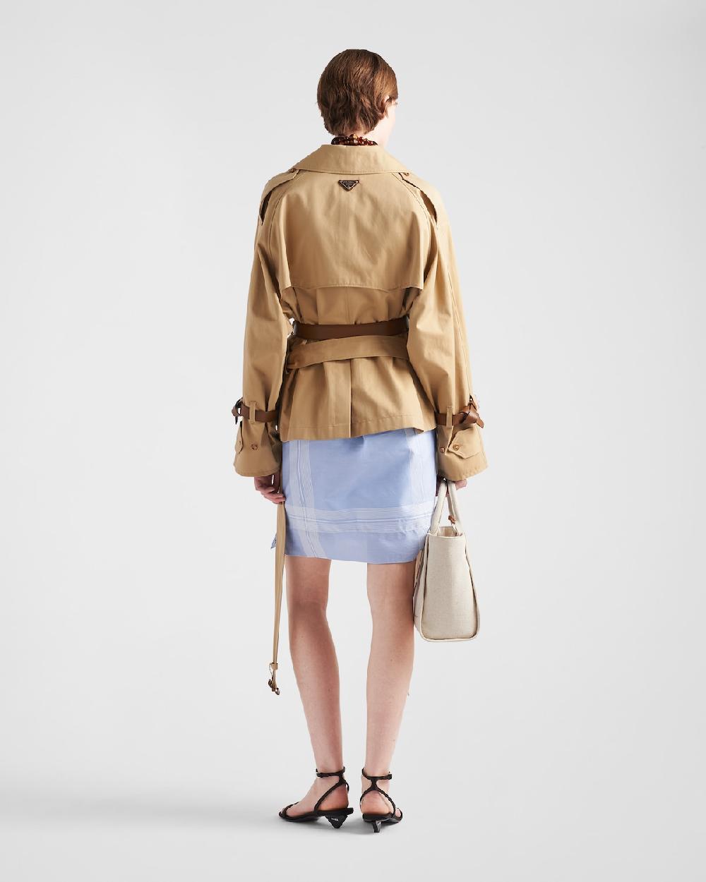 Prada Gabardina De Sarga De Algodón